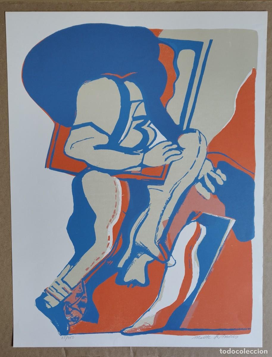 Arte: Malte Sartorius (1933-2017). Linograbado firmado y numerado a mano
