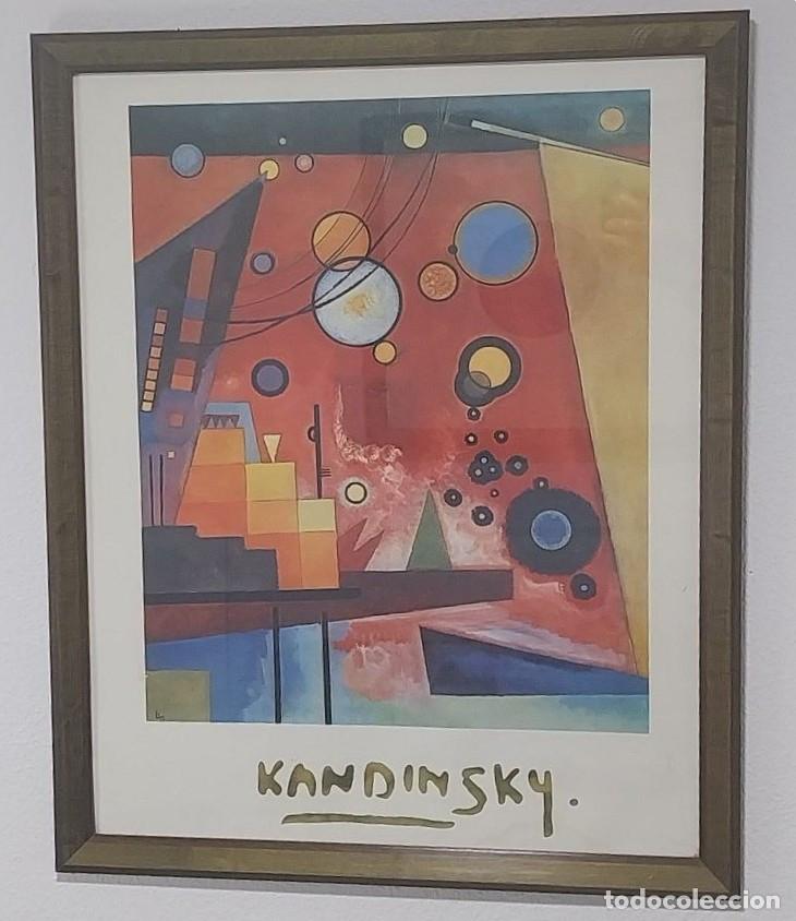 Arte: Reproducci&oacute;n Kandinsky, Heavy Red (1924), 65&times;81 cm