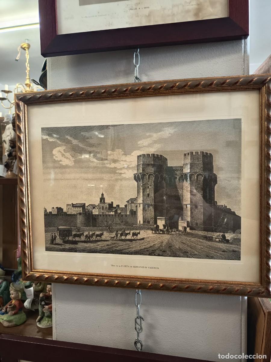 Arte: Cuadro Grabado Vistas de Valencia