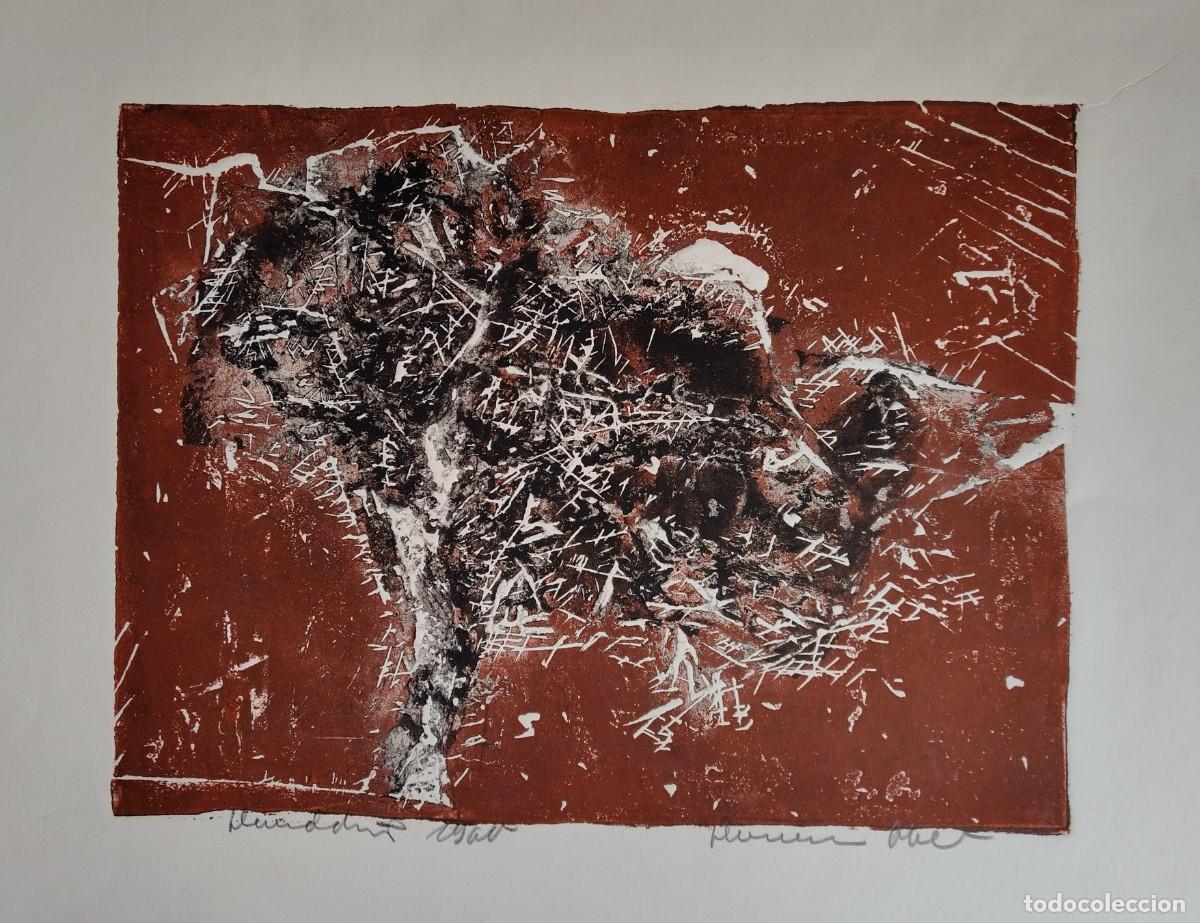 Arte: Hermann Ober (1920-1997), aguafuerte de 1960, firmado a mano