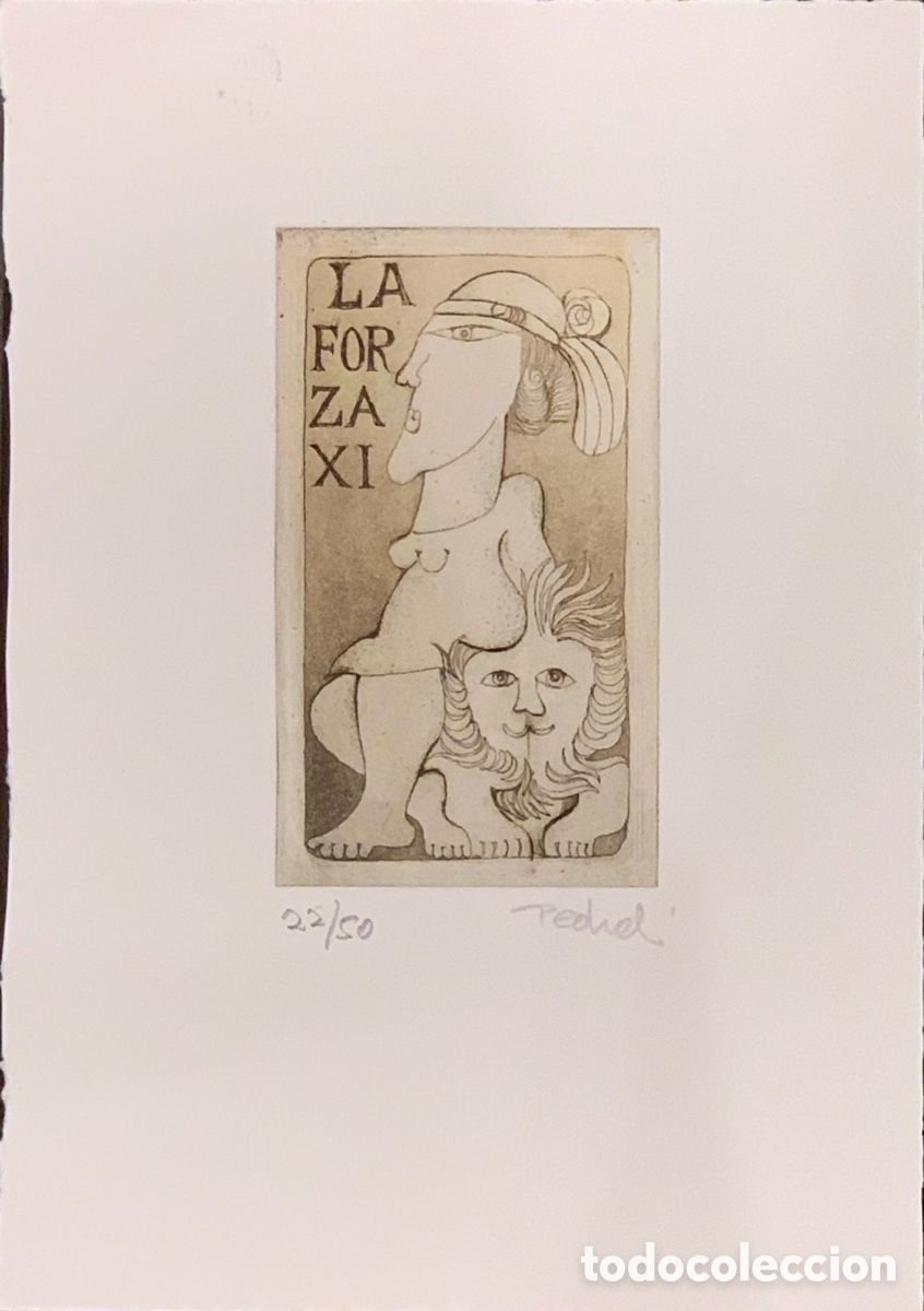 Arte: PEDROLI (Milan, 1932). &ldquo;La Forza XI&rdquo;. Grabado 22/50.