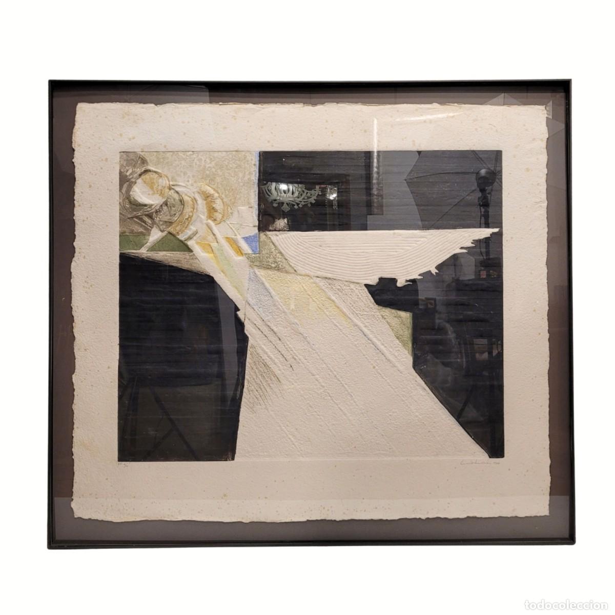 Arte: Aguafuerte y aguatinta sobre papel &laquo;GF n.&ordm; 12&raquo;, Lucio Mu&ntilde;oz, 1984 &ndash; Espa&ntilde;a