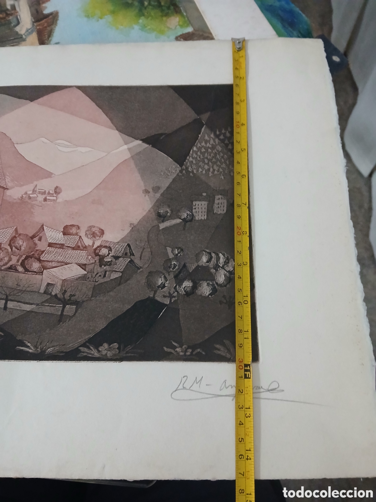 Arte: Grabado firmado a identificar - Foto 7