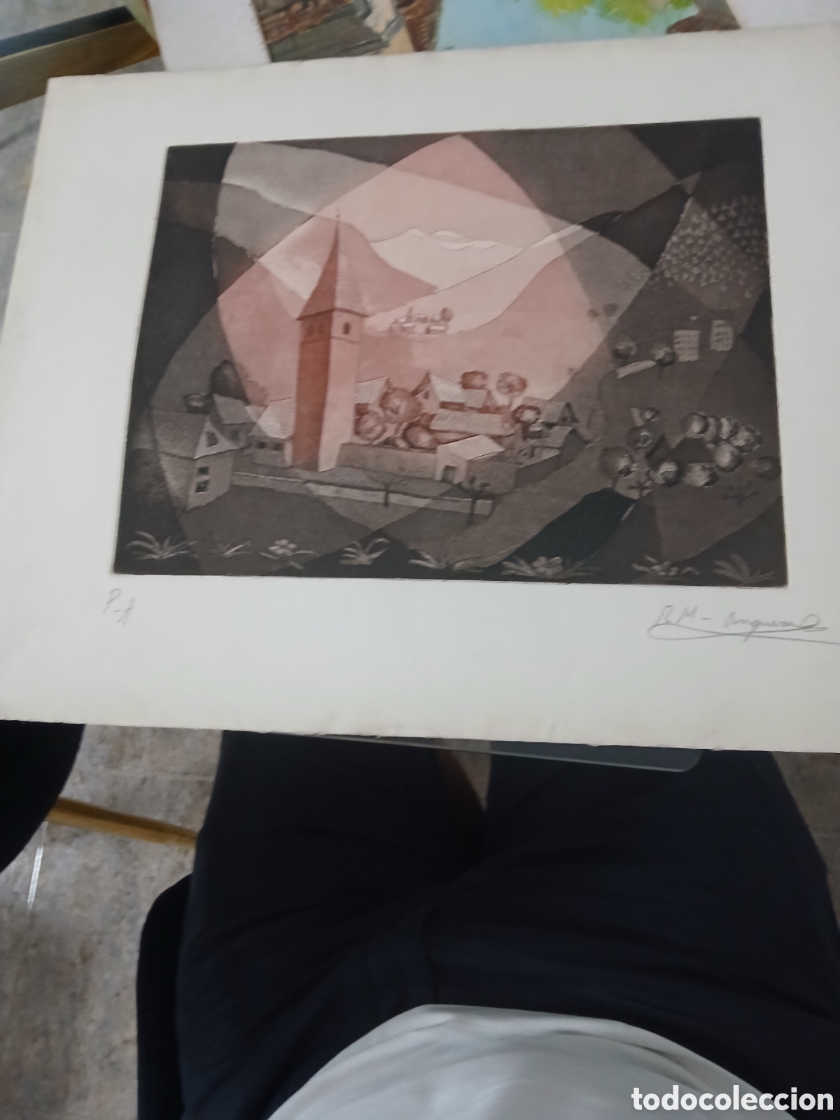 Arte: Grabado firmado a identificar