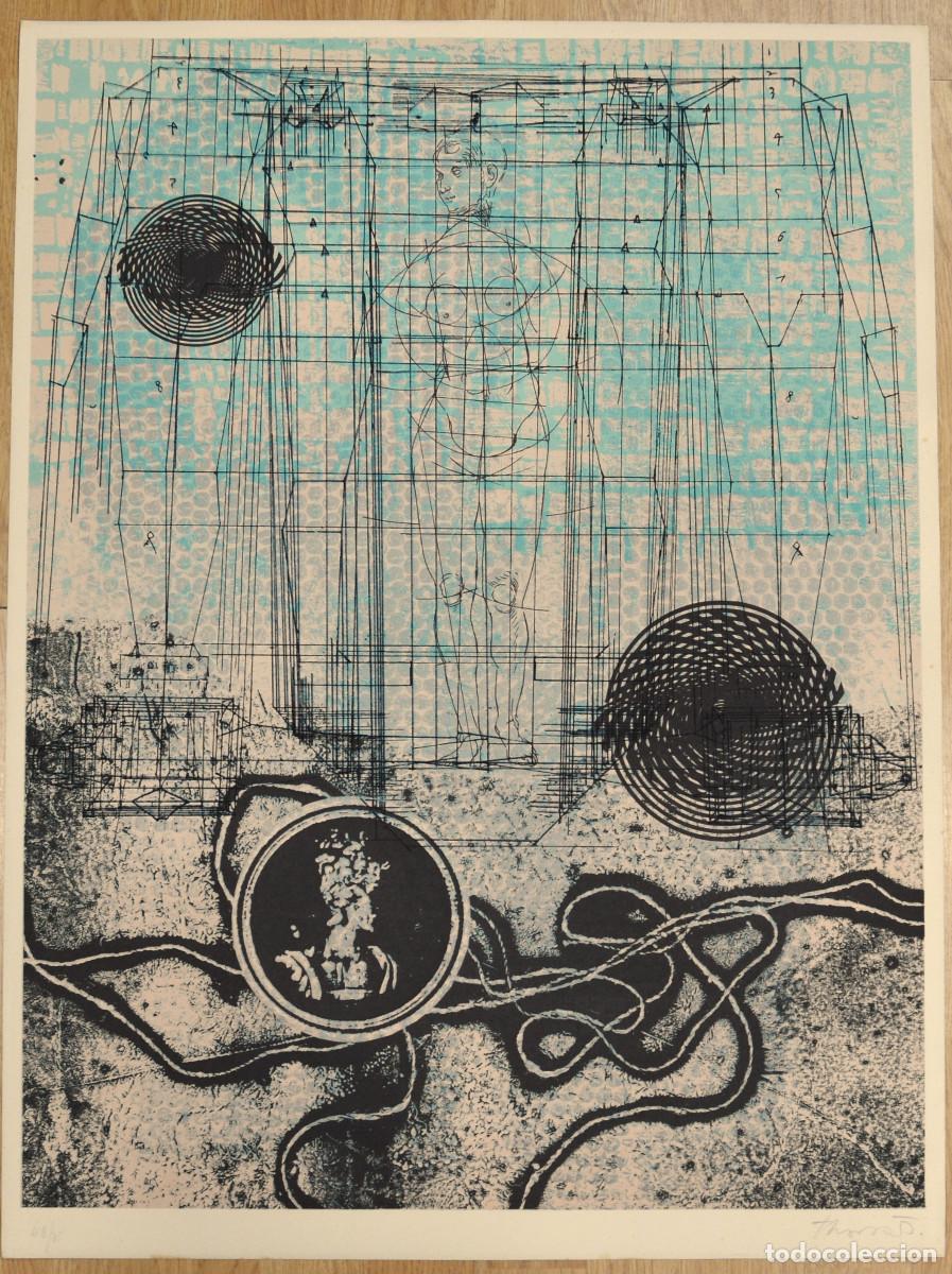 Arte: Joan-Josep Tharrats. Sin t&iacute;tulo. Grabado original al aguafuerte gofrado con relieve. A&ntilde;o 1975.