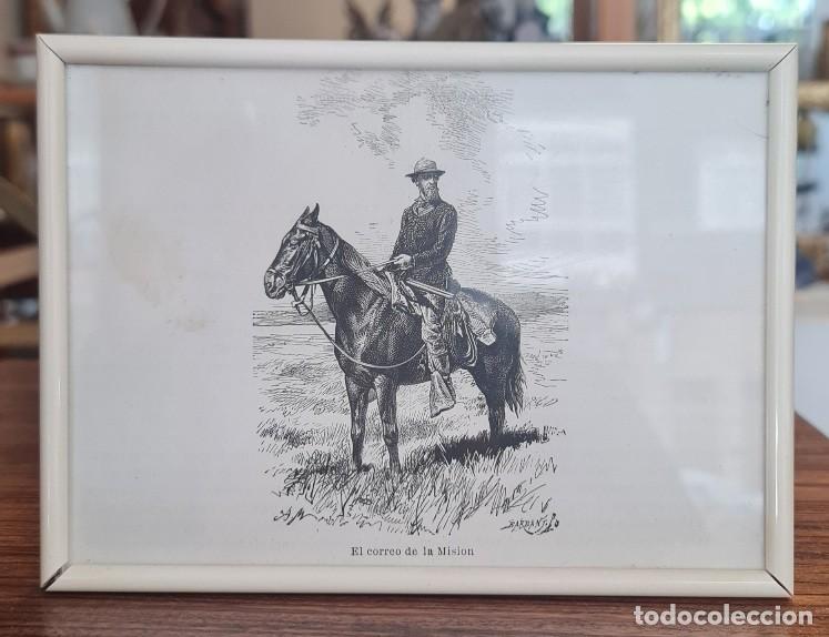 Arte: Grabado xilogr&aacute;fico decimon&oacute;nico &ldquo;El correo de la Misi&oacute;n&rdquo;