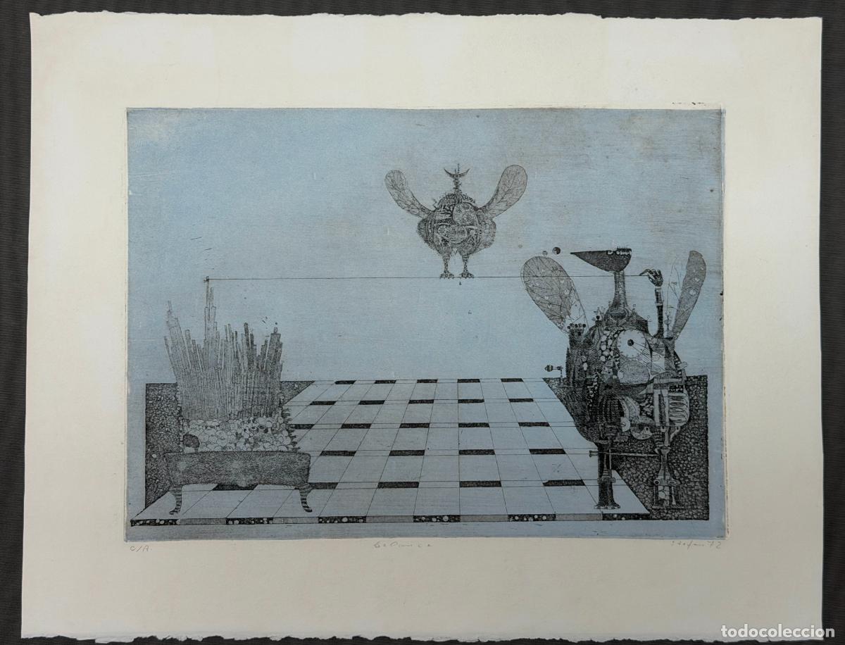 Arte: Stefan Von Reiswitz , grabado de t&iacute;tulo Balance , M&aacute;laga 1972 .