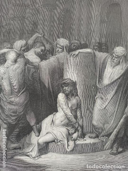 Arte: GRABADO RELIGIOSO, JES&Uacute;S AZOTADO, DOR&Eacute;-PANNEMAKER-DOMS,ORIGINAL, BARCELONA,1884,GRAN TAMA&Ntilde;O