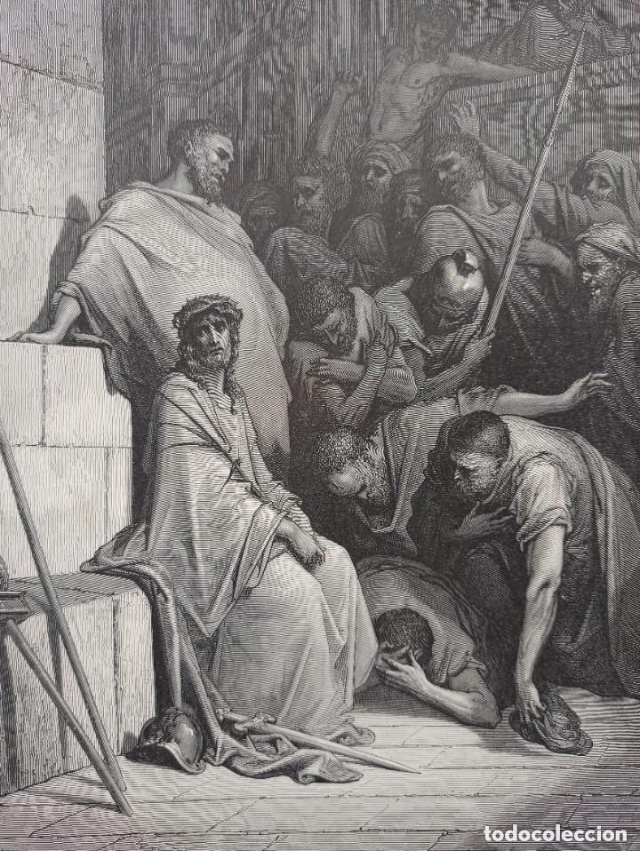 Arte: GRABADO RELIGIOSO, JES&Uacute;S INSULTADO, DOR&Eacute;-PANNEMAKER-DOMS, ORIGINAL, BARCELONA,1884,GRAN TAMA&Ntilde;O