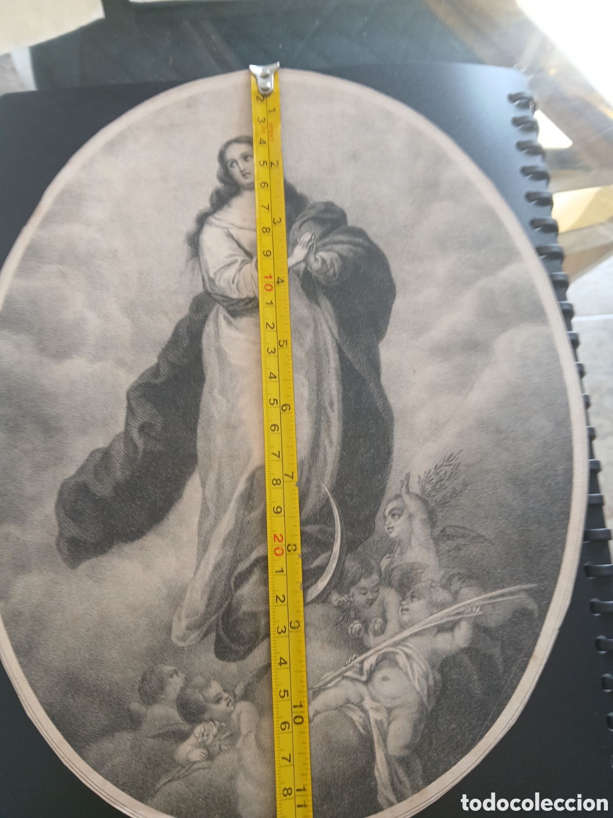 Arte: Grabado virgen antiguo - Foto 2