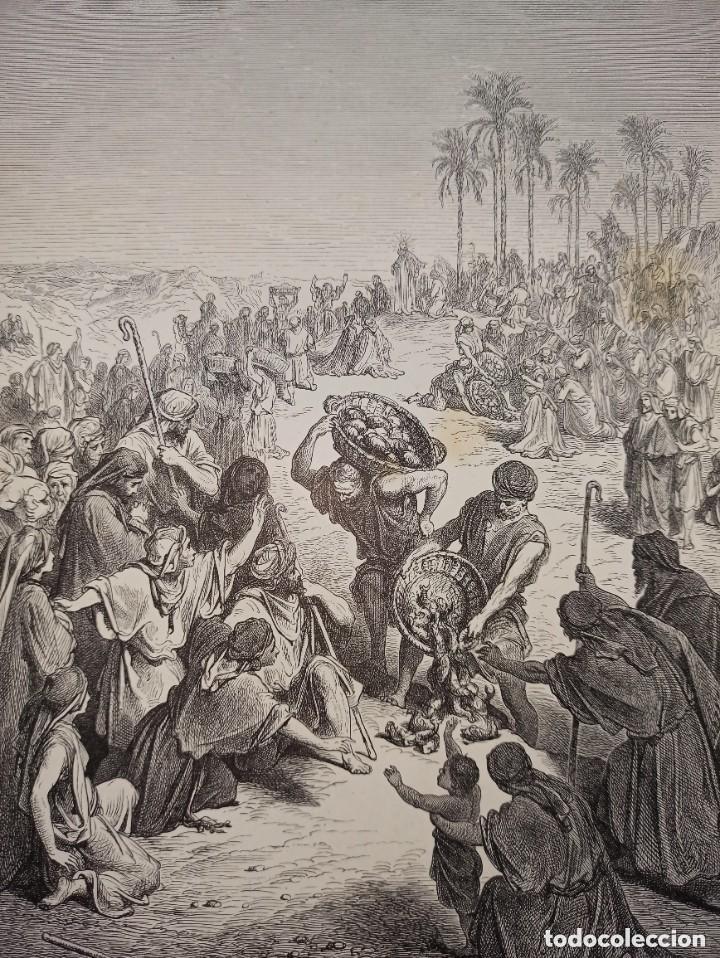 Arte: GRABADO RELIGIOSO, MULTIPLICACI&Oacute;N PANES, DOR&Eacute;-FOURNIER, ORIGINAL, BARCELONA,1884, GRAN TAMA&Ntilde;O