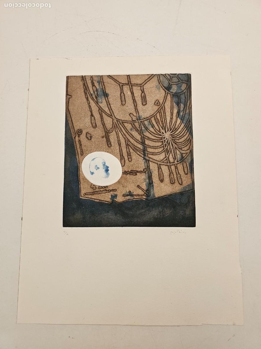 Arte: RAMON PUJOL BOIRA, (1949-2019), GRABADO ORIGINAL P/A DE POCA TIRADA, (29X24)