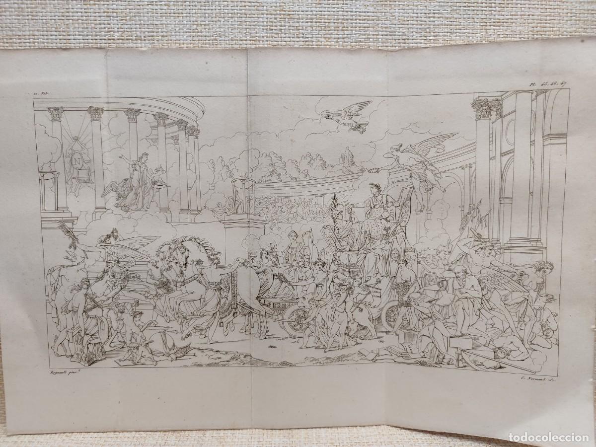 Arte: Triunfo de Napoleon. Regnault. Annales du musee 1806. Plancha 45-46-47