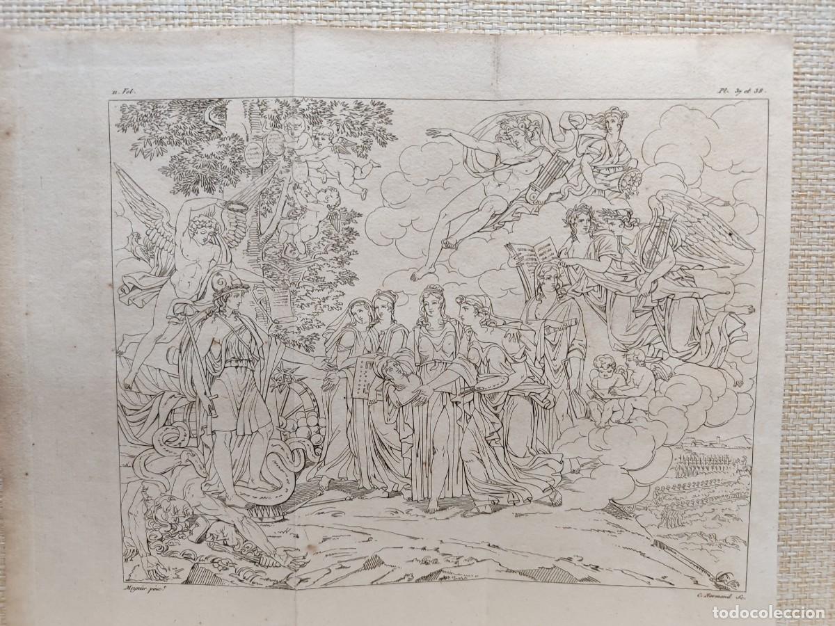 Arte: La Francia triunfante. Meynier. Annales du musee 1806. Plancha 37-38