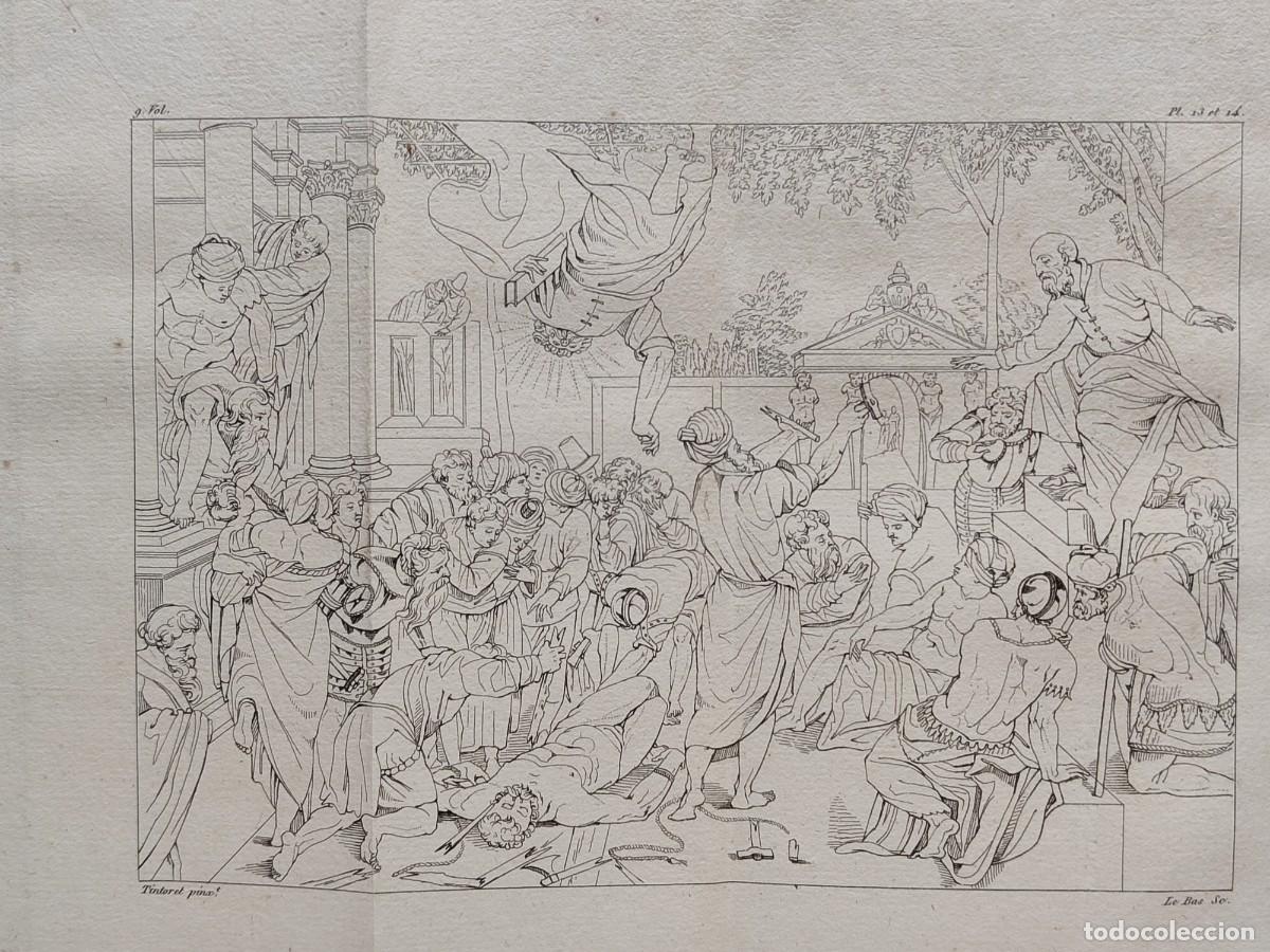 Arte: San Marcos libera un esclavo. Tintoreto. Annales du musee 1806. Plancha 13-14