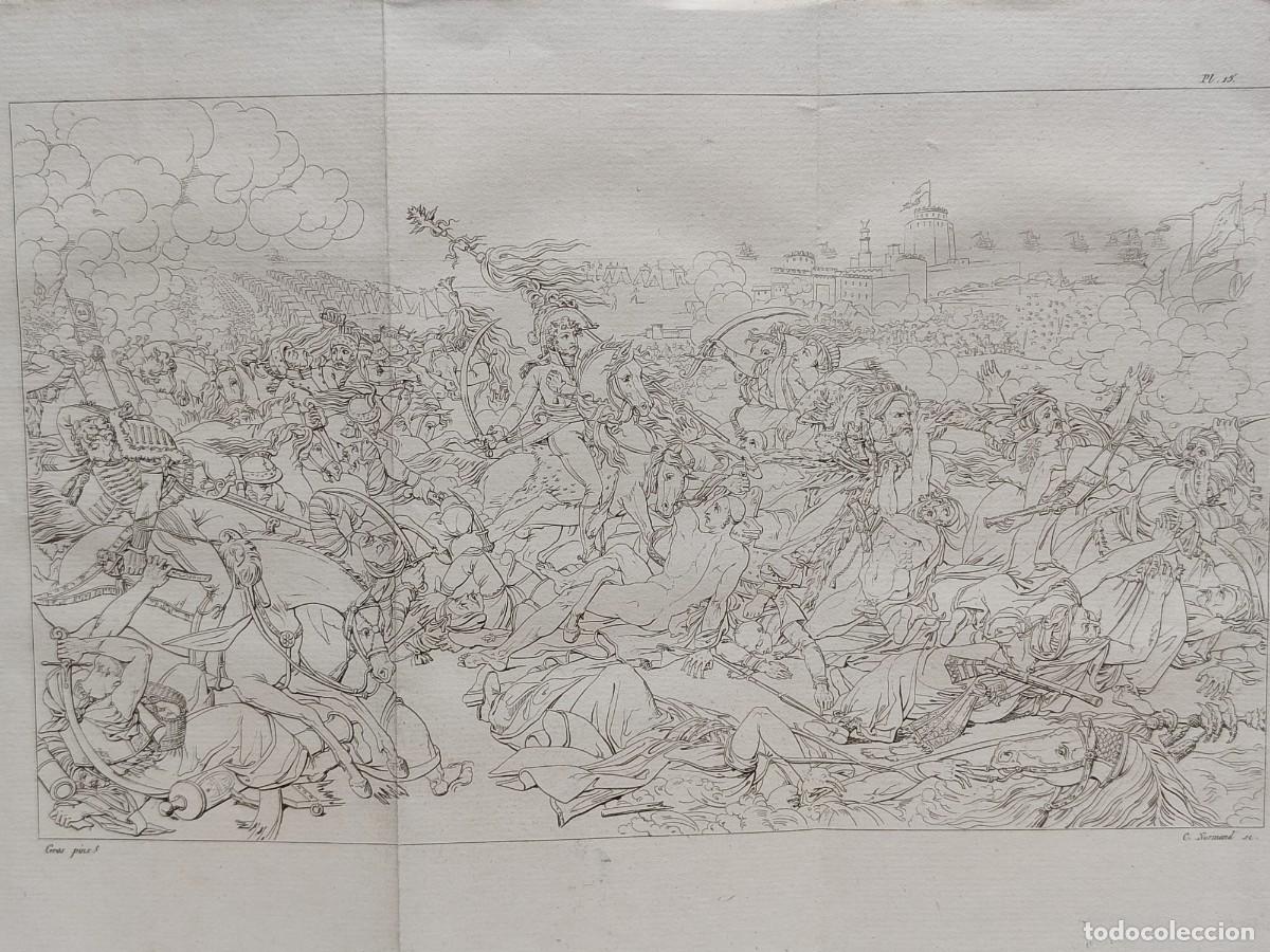 Arte: Carga de caballeria de Murat. M. Gros. Annales du musee 1806. Plancha 15