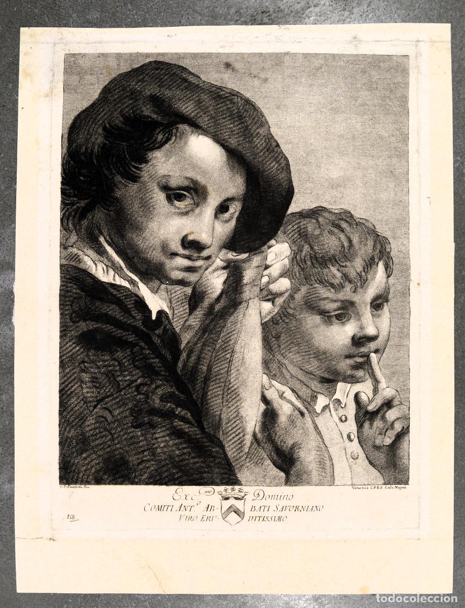 Arte: Giovanni Battista Piazzetta. Giovane che suona il liuto e bambino.