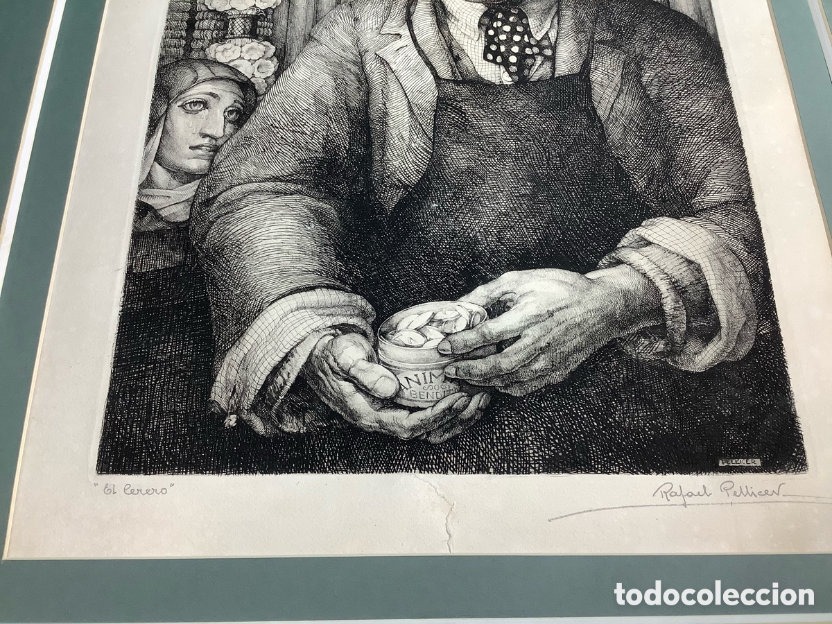 Arte: &ldquo;El cerero&rdquo; grabado de Rafael Pellicer - Foto 2