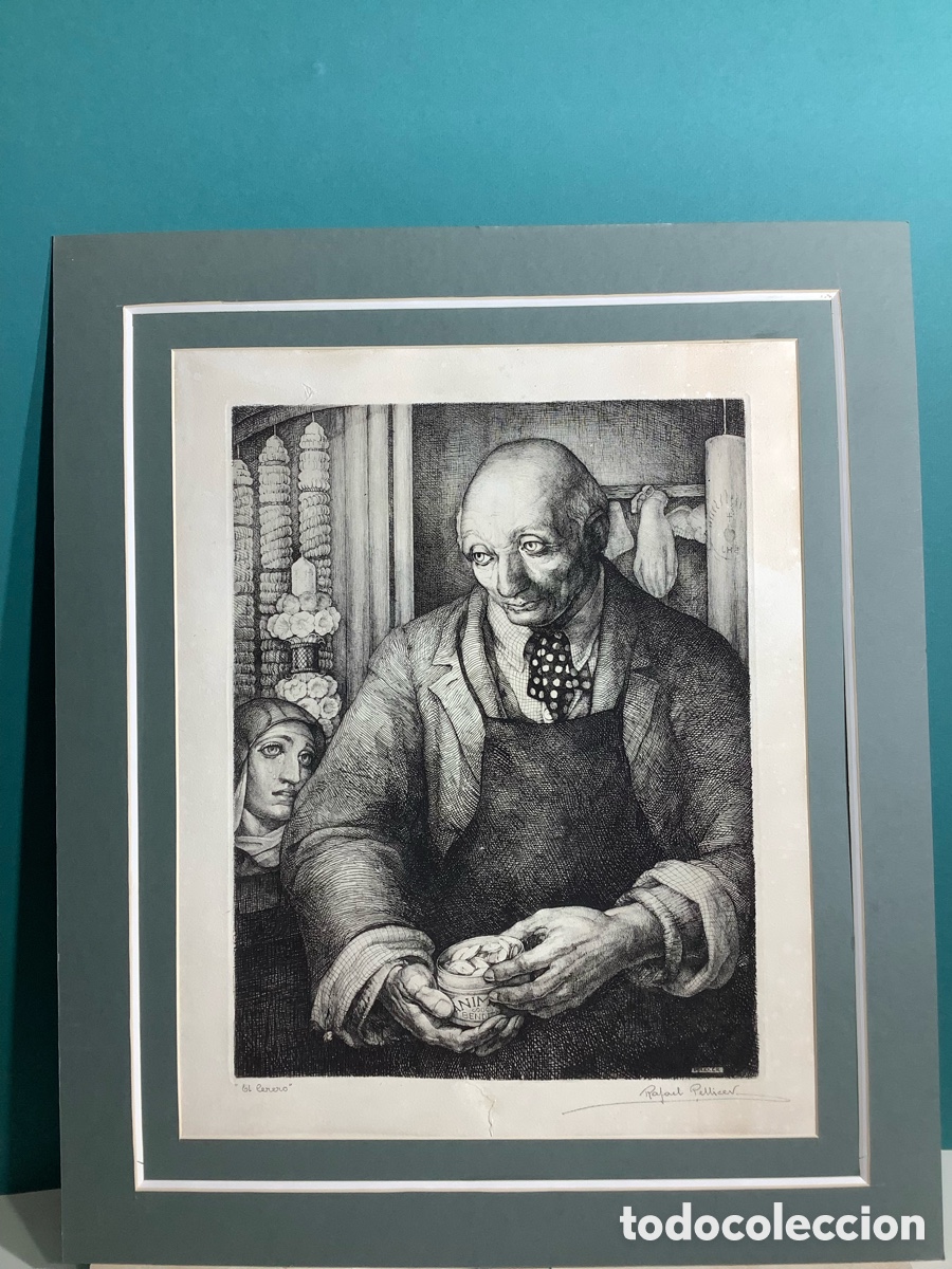 Arte: &ldquo;El cerero&rdquo; grabado de Rafael Pellicer