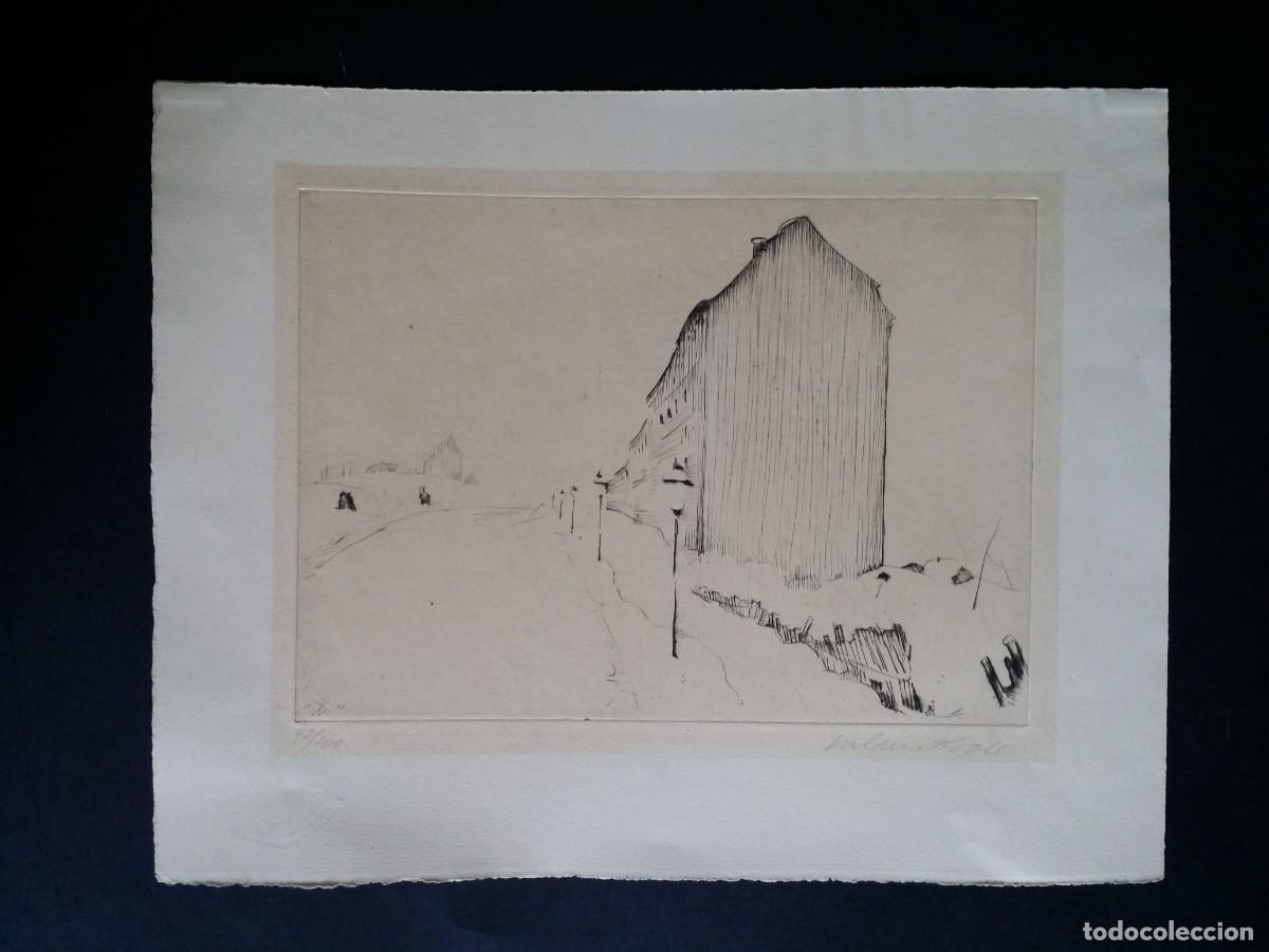 Arte: Julius Kroll - Aguafuerte firmado a mano y numerado, 1902