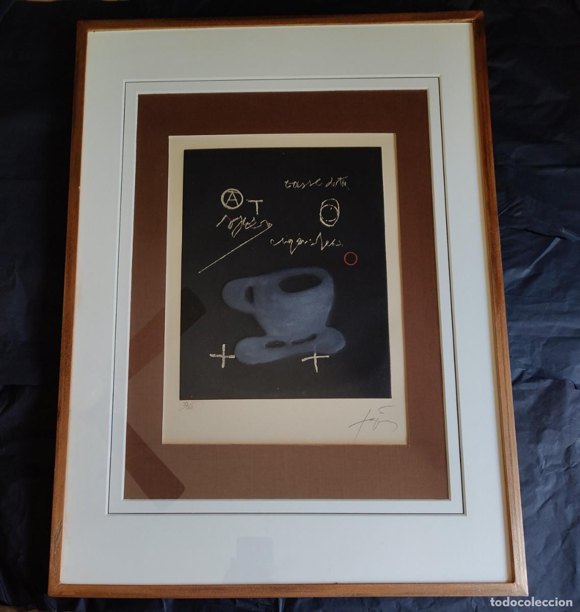 Arte: Antoni Tapies (1923-2012) - Tasse / carborundum con gofrado / Firmado a mano y num.