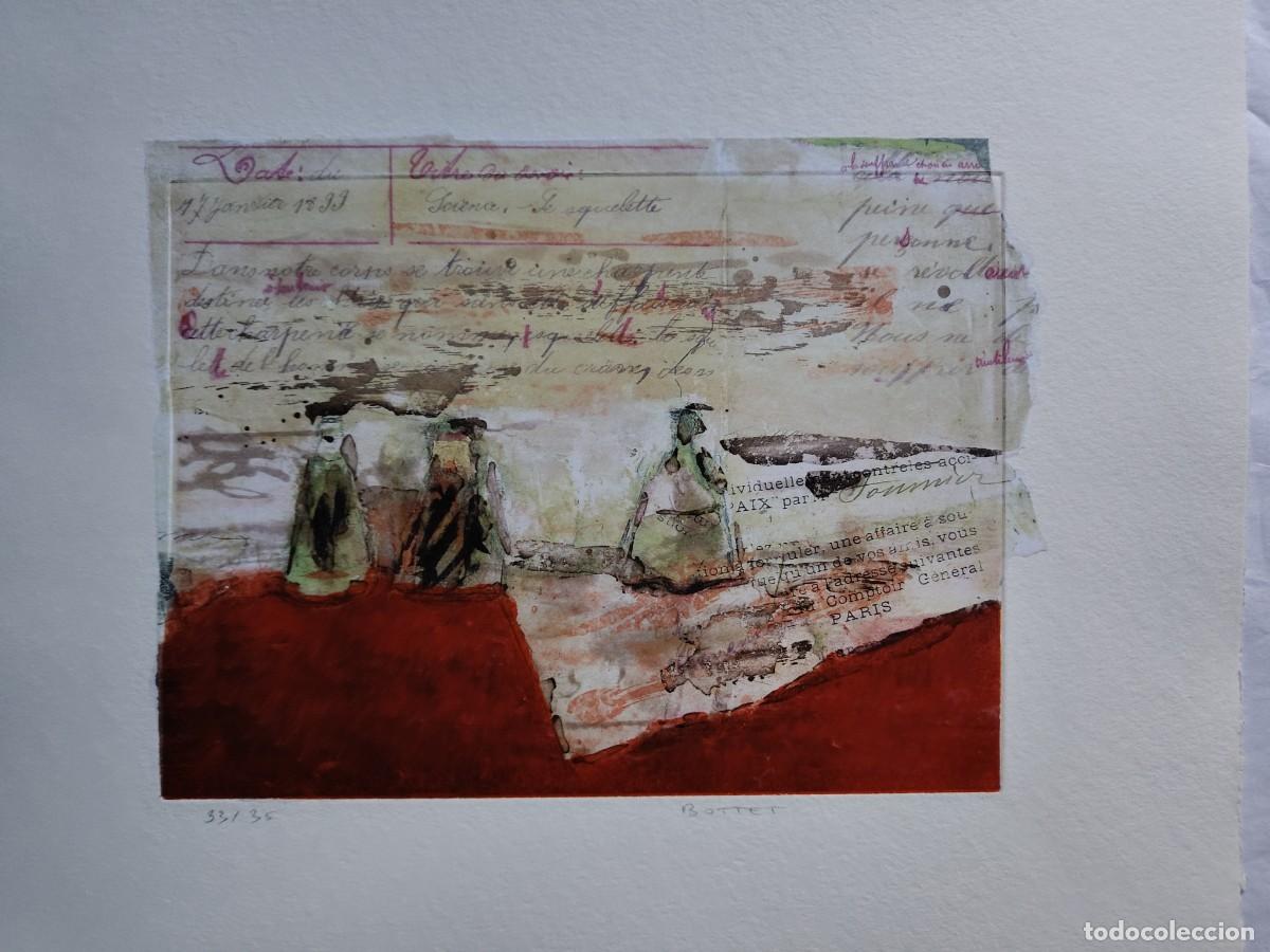 Arte: Nicole Bottet (1942). Aguafuerte retocado y firmado a mano