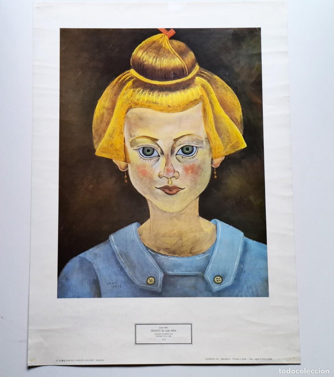 Kunst: JOAN MIRO - RETRATO DE UNA NI&Ntilde;A 1918 - 53X38.CM