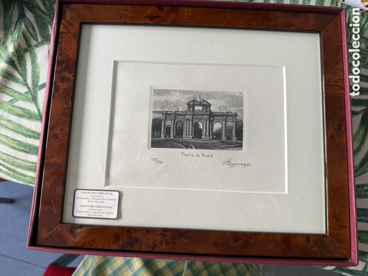 Arte: Grabado original Puerta de Alcal&aacute;