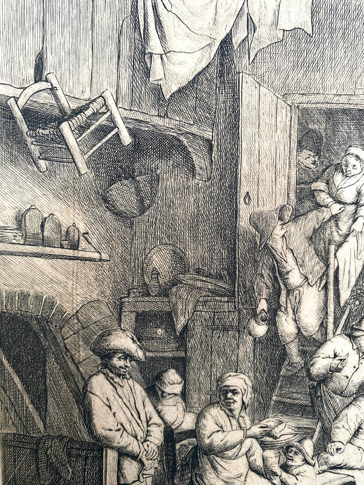 Arte: OSTADE, Jan van. Ostade. Danza en la taberna. [1652]. - Foto 2