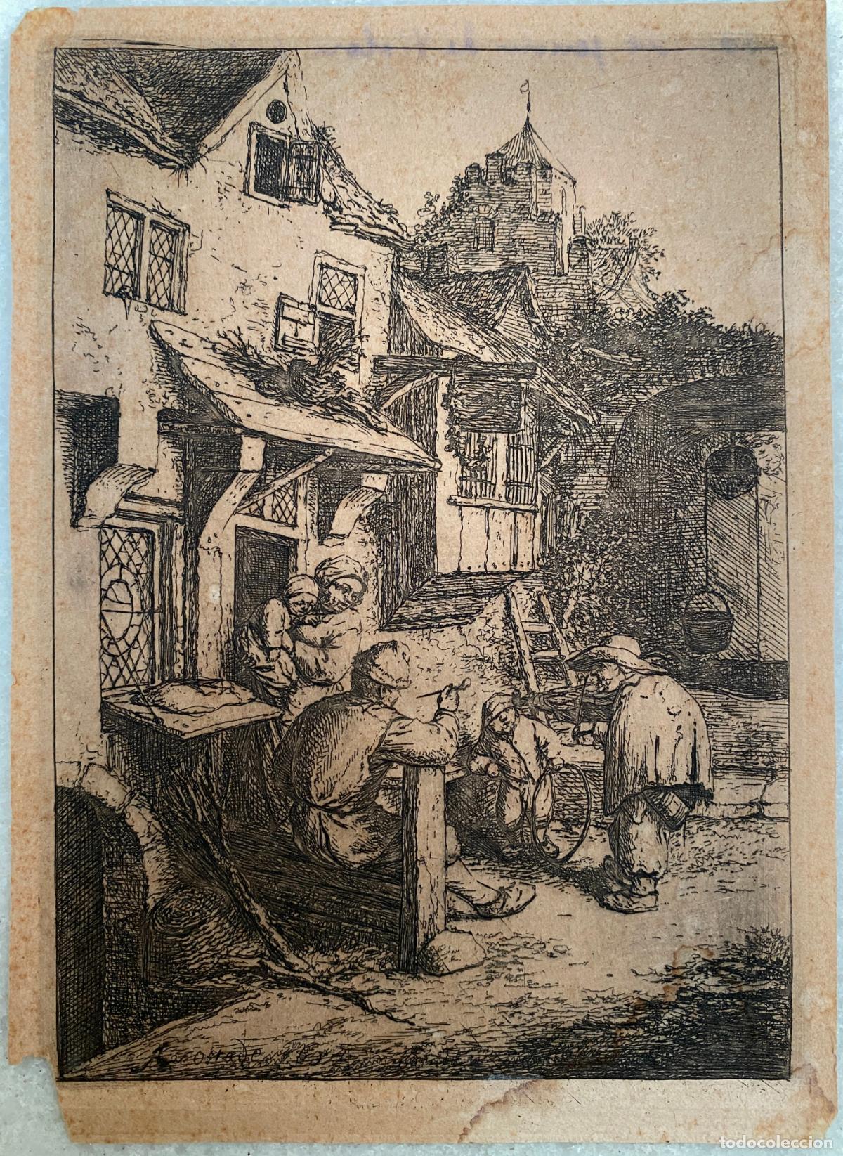 Arte: OSTADE, Adriaen van. El violinista jorobado.