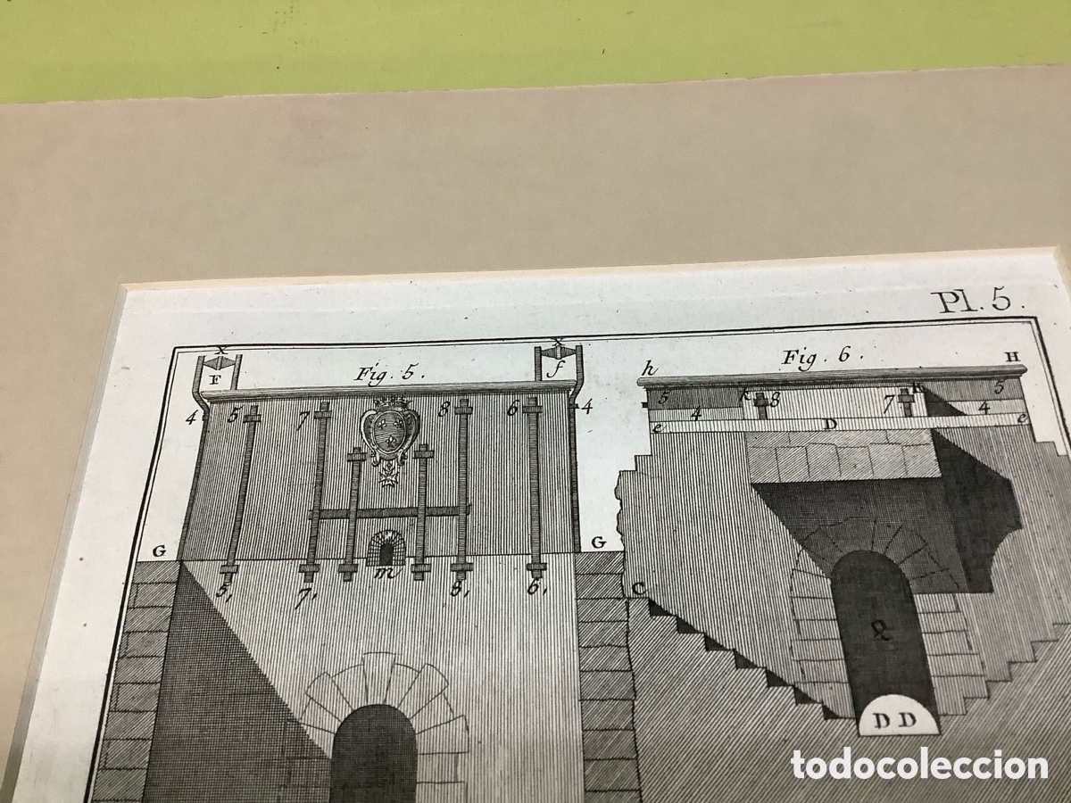 Arte: 3 grabados originales de la Diderot &ldquo;Fundici&oacute;n de ca&ntilde;ones&rdquo; - Foto 6