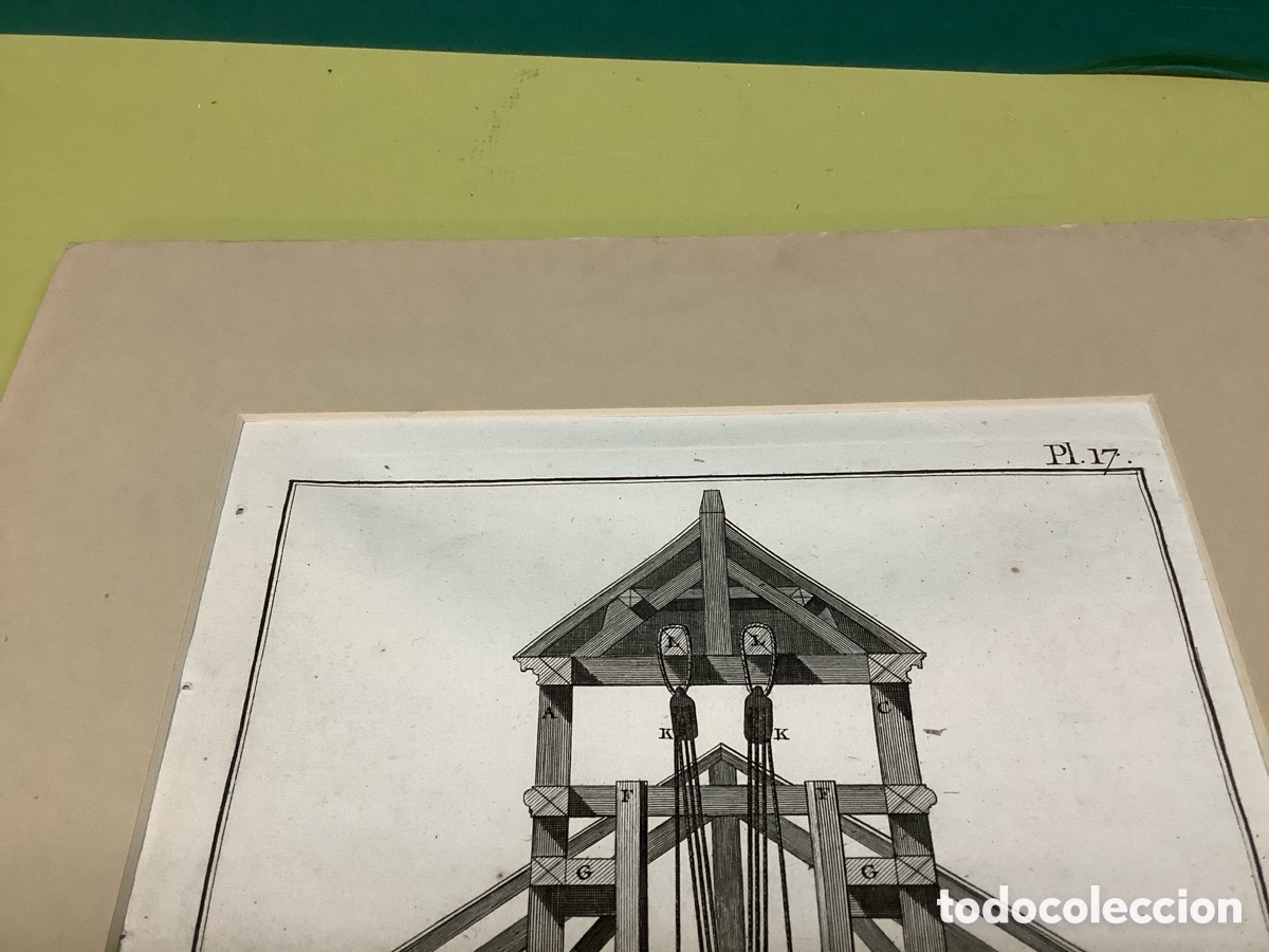 Arte: 3 grabados originales de la Diderot &ldquo;Fundici&oacute;n de ca&ntilde;ones&rdquo; - Foto 8