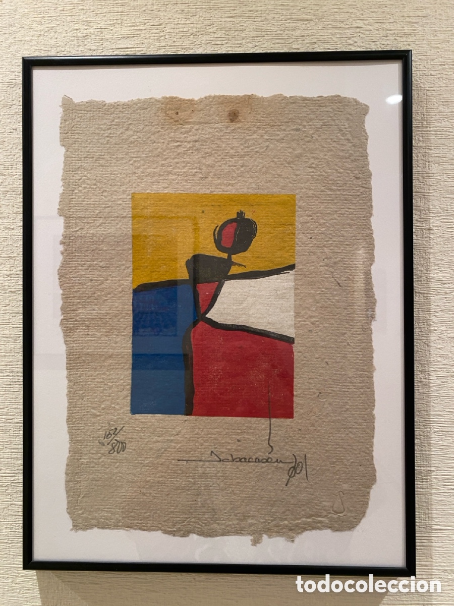 Arte: Cuadro grabado original del pintor Jobacas&eacute;n