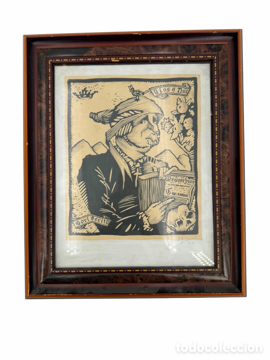 Art: Antiguo Grabado Marqu&eacute;s de Santillana