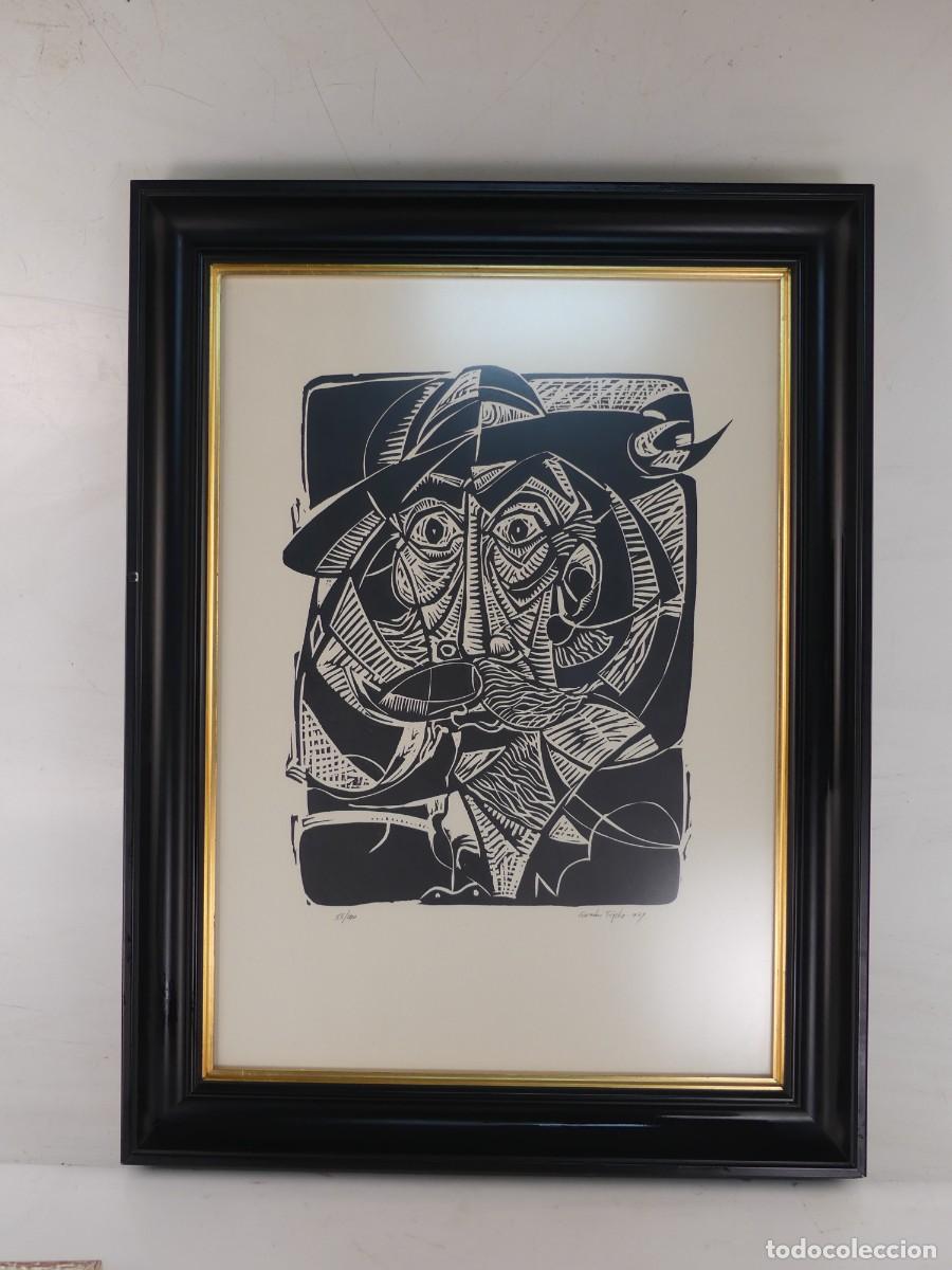 Art: BONITO GRABADO NUMERO 85 DE 100 FIRMADO Y ENMARCADO