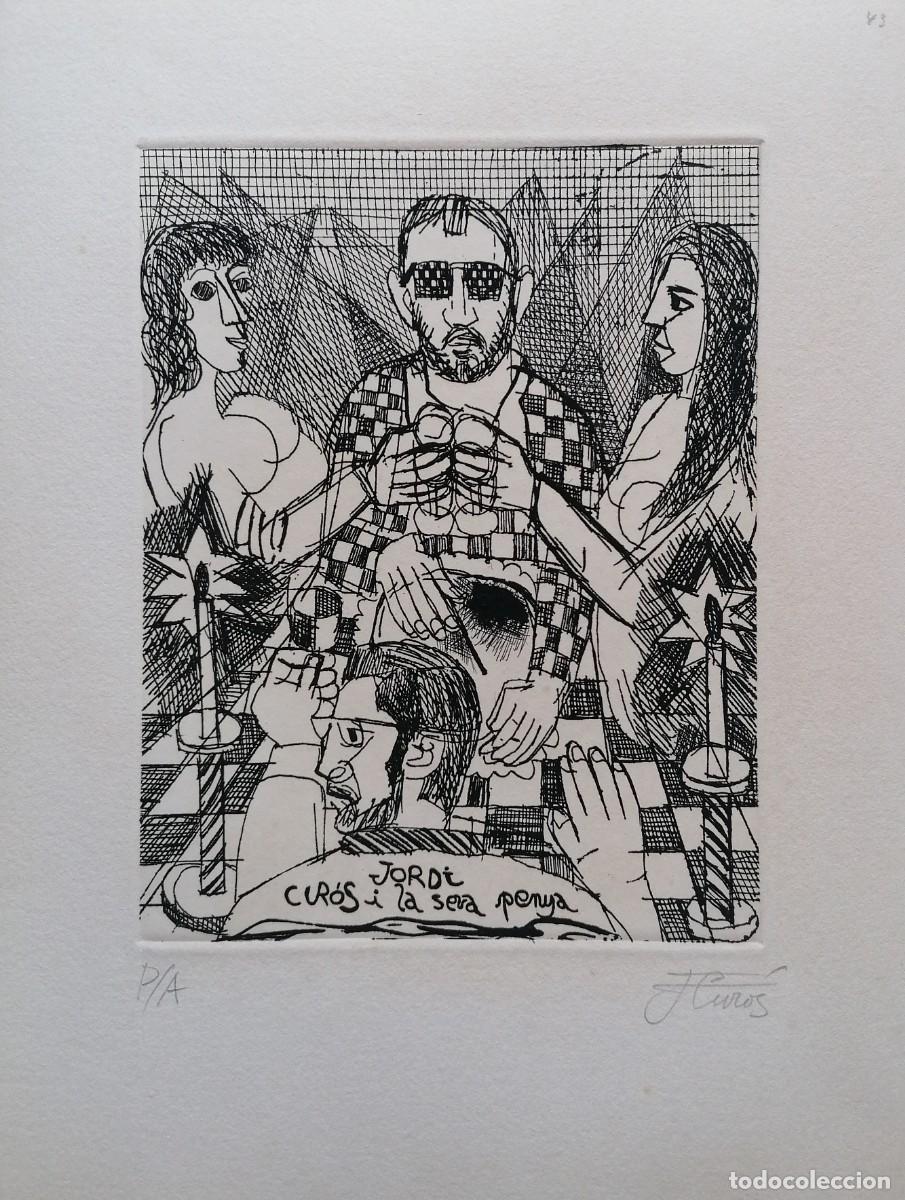 Arte: JORDI CUR&Oacute;S, GRABADO 35 X 25 CM. P/A. AUCA CUR&Oacute;S. FIRMADO.