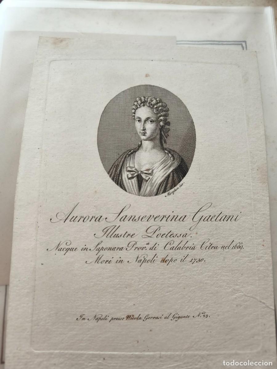 Art: AURORA SANSEVERINA GAETANI. ILLUSTRE POETESSA. NICOLA GERVASI, NAPOLI. GRABADOR MORGHEN