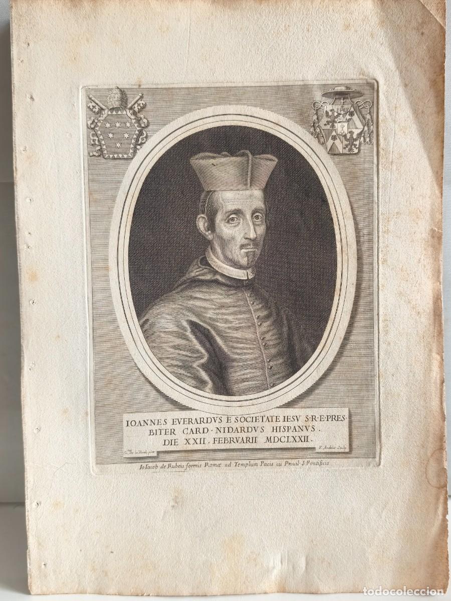 Art: IOANNES EVERARDVS E SOCIETATE IESV. RETRATO CARDENAL JUAN EVERARDO NITHARD A&Ntilde;O 1672 FRAN&Ccedil;OIS ANDRIOT