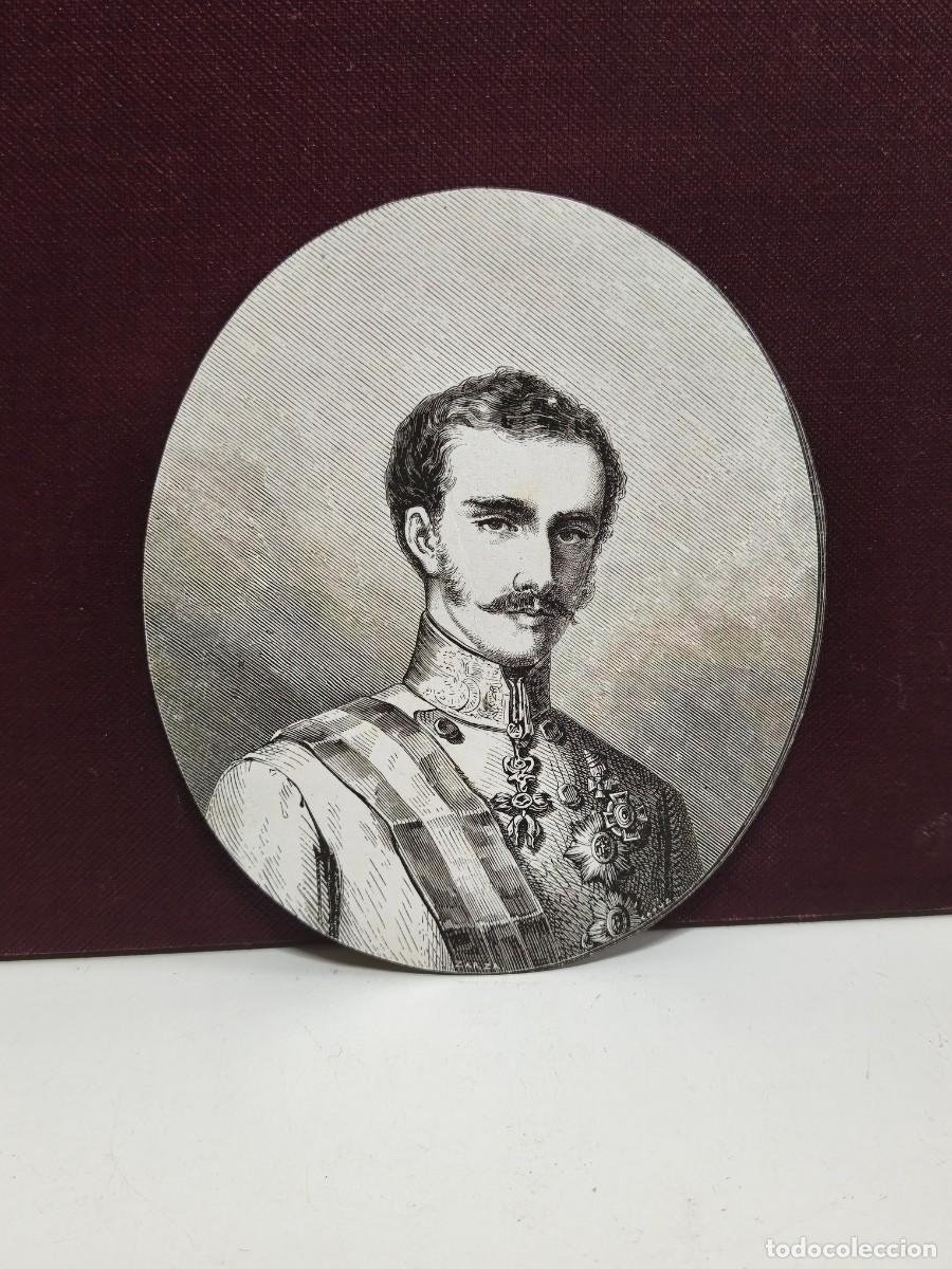Art: ANTIGUO GRABADO RETRATO DE FRANCISCO JOS&Eacute; I DE AUSTRIA. FIRMADO ZARZA.