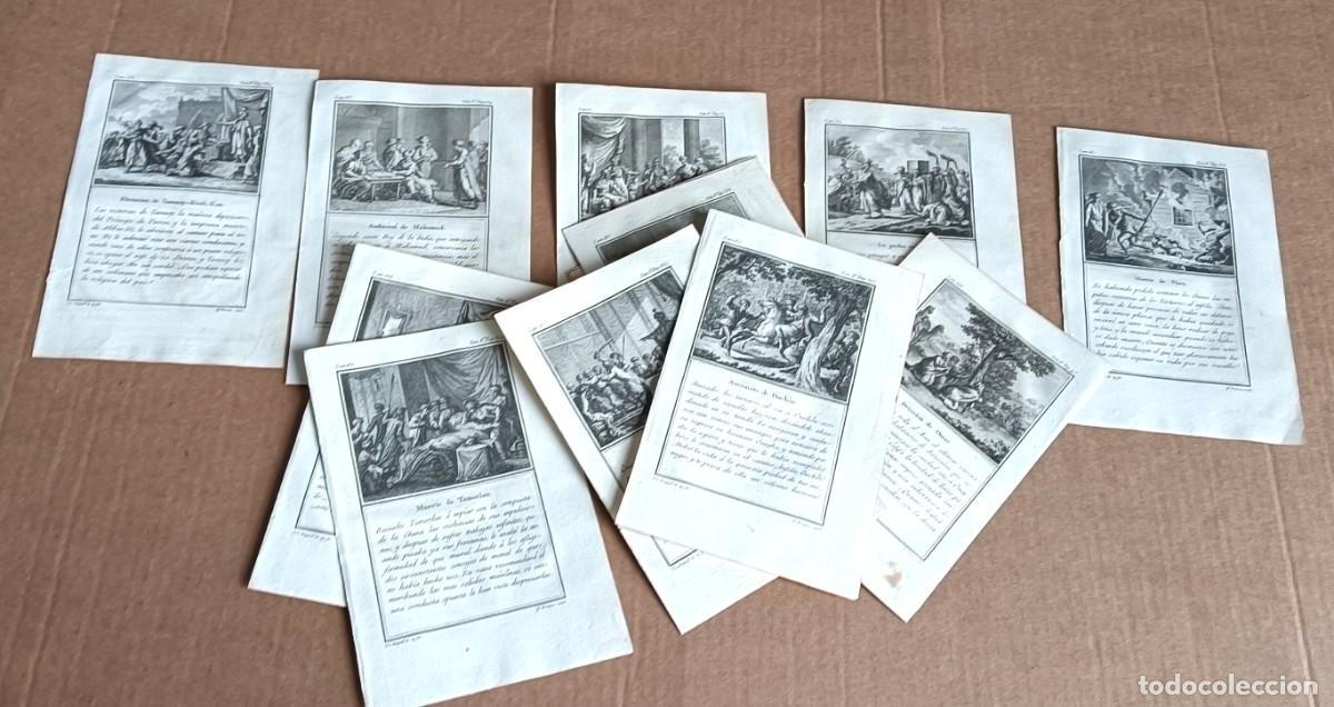 Arte: 23 grabados religiosos compendio de historia universal o pintura hist&oacute;rica de las naciones cu&aacute;nto cu