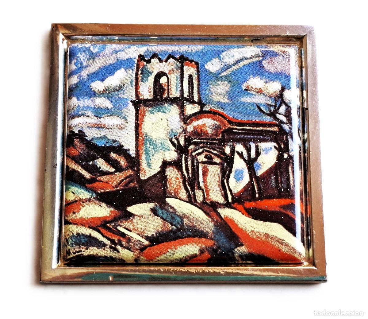 Arte: 1917 MIRO - CAPILLA DE SANT JOAN D - PLACA 113.65.GRAMOS - 7X7.CM ALEACION PLATA,ZINC Y OTROS METALS