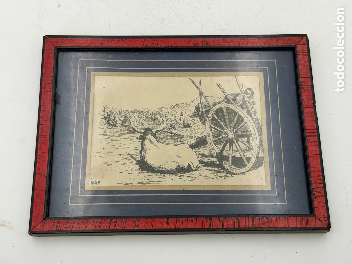 Arte: Grabado Antiguo Firmado - Foto 3