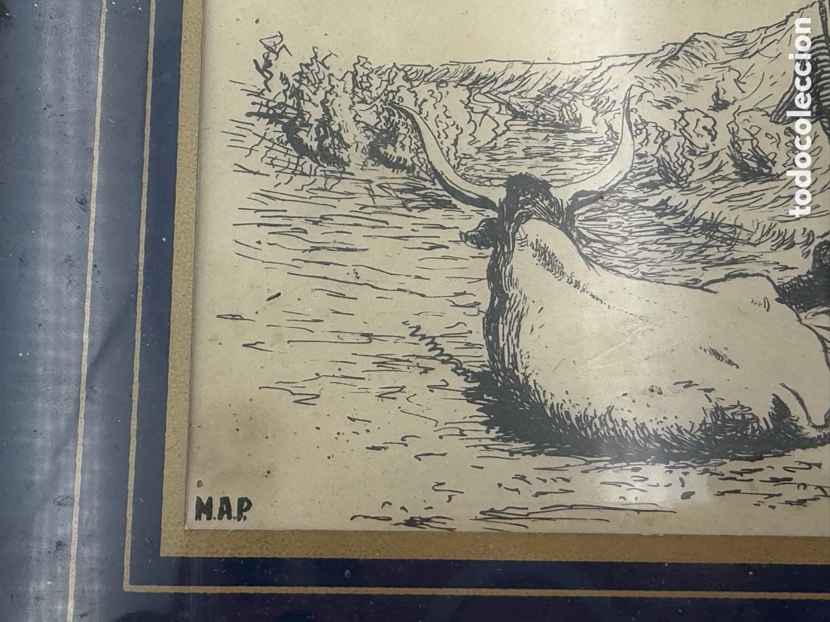 Arte: Grabado Antiguo Firmado - Foto 5