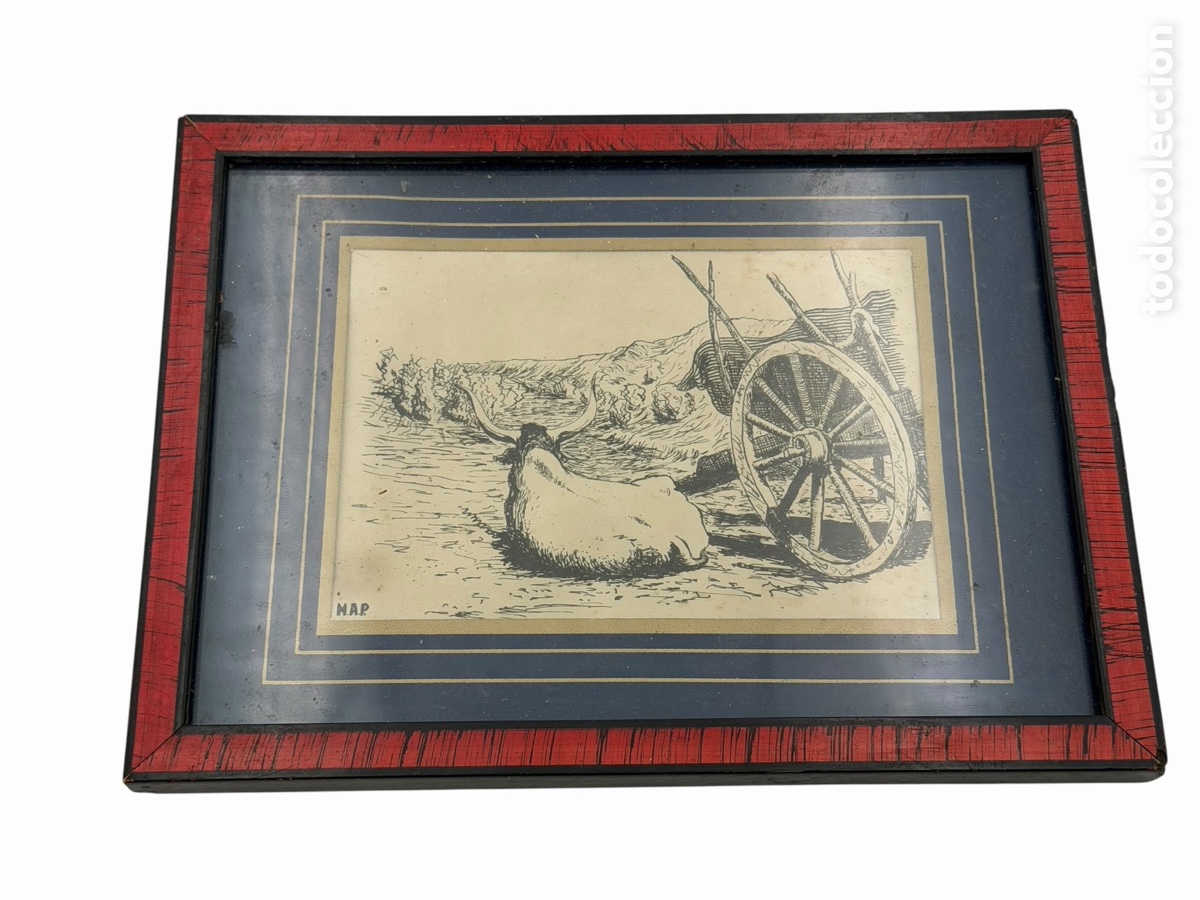 Arte: Grabado Antiguo Firmado