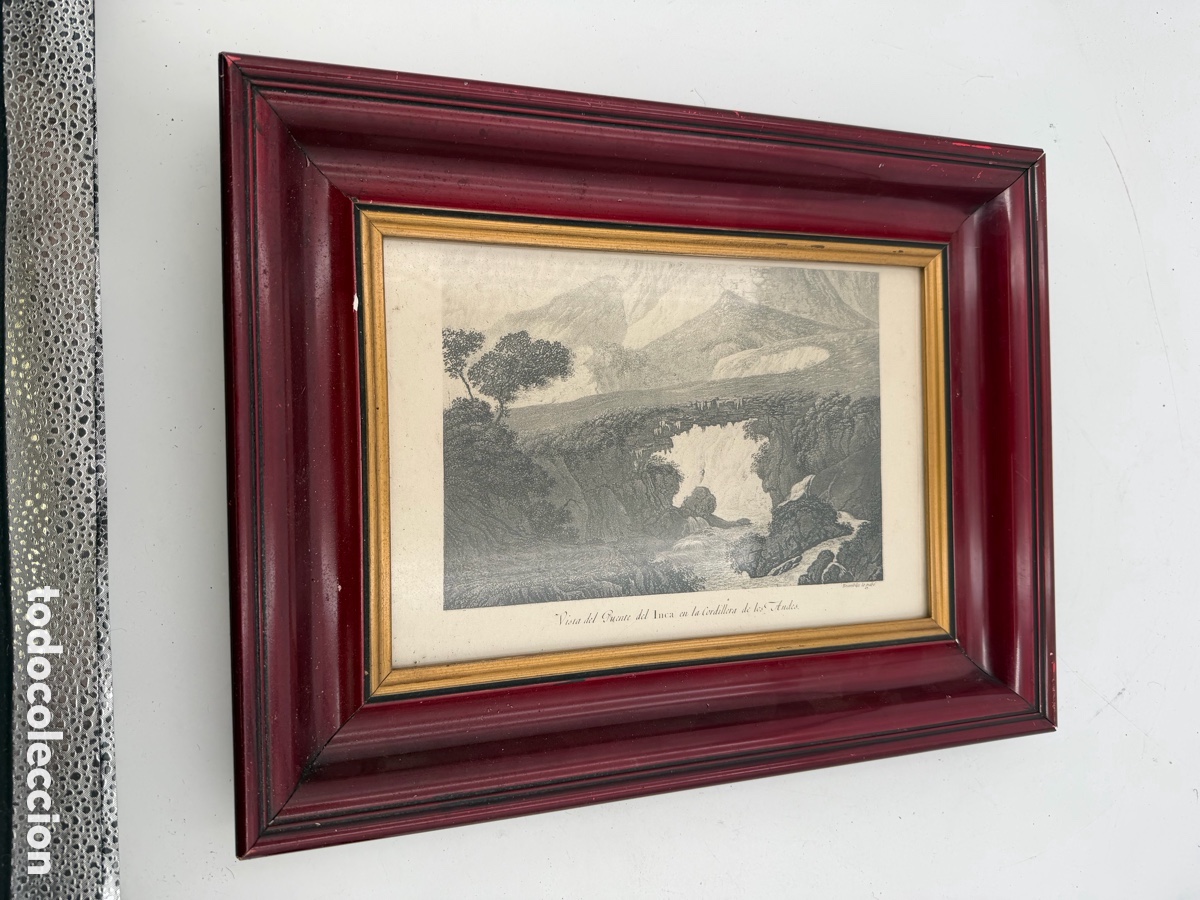 Arte: Antiguo Grabado Enmarcado - Foto 3