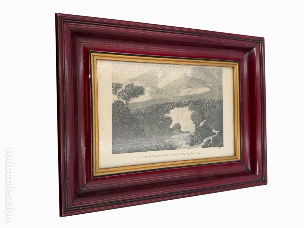 Art: Antiguo Grabado Enmarcado
