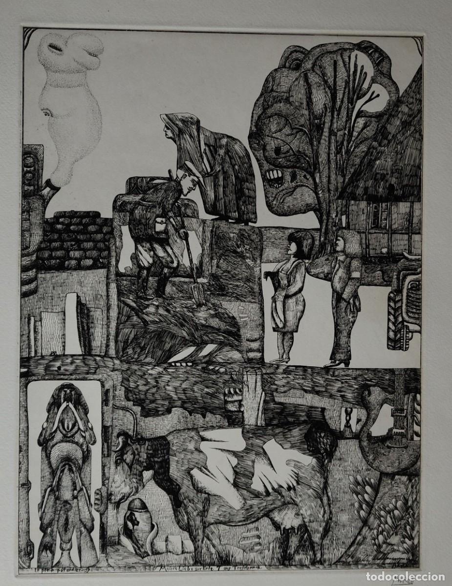 Arte: Pit MORELL (1939). Mi amor por la Tierra. Aguafuerte de 1967 / firmado a mano