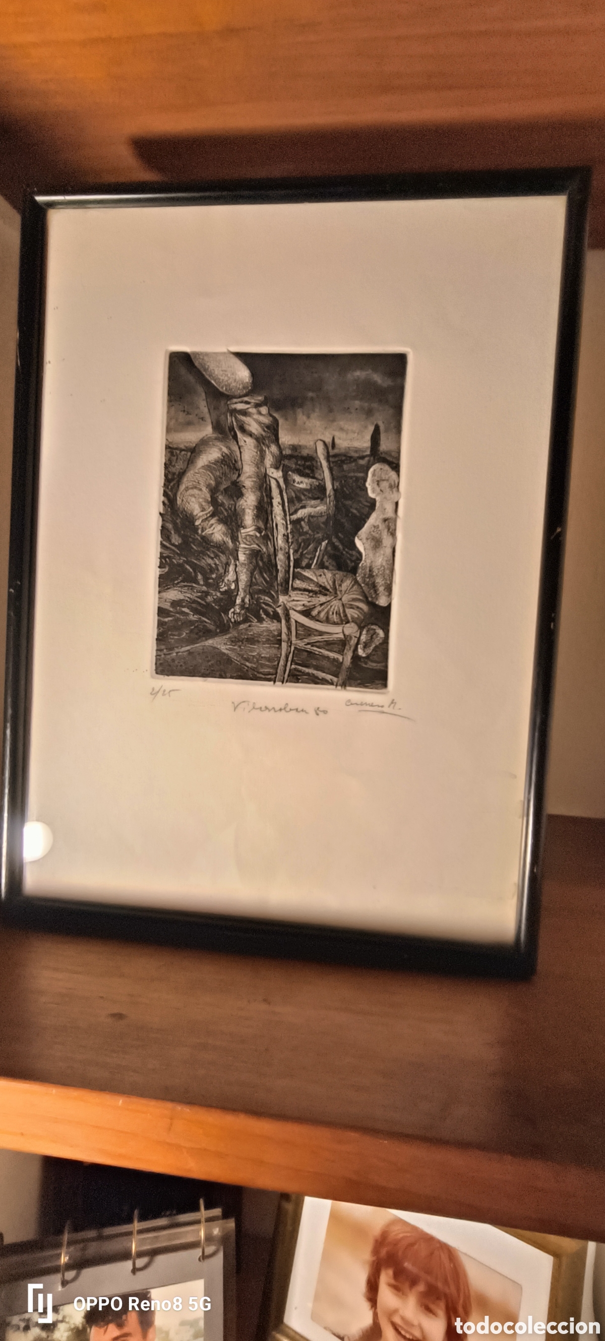 Arte: Grabado original Jos&eacute; Mar&iacute;a Guerrero Medina 1942 - Vilanova a&ntilde;o 1980 - 2/25 - Aguafuerte firmado a l