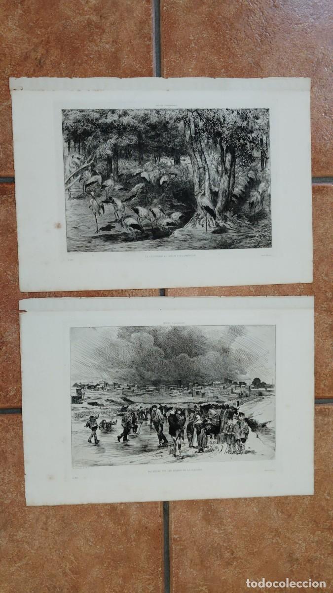 Arte: AUG. LANCON.-PINTOR.-AGUAFUERTES.-L'ART.-GRABADOS.-SIGLO XIX.