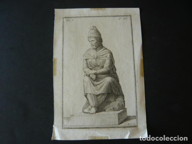 Art: ESCULTURA CLASICA GRABADO C. BARONI 1783 16 X 23 CM